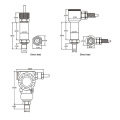 FST800-215 Usine 600 bar 0-10v Antidéflagrant cng Capteur de Pression à Faible Coût